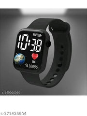Classy Black LED Digital Watch for Teenagers boy's and girl's With Attractive look's (Age 5 to 15 years)