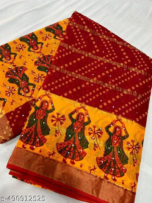 KRISHNA NX PURE COTTON SAREE BANDEJ PRINT