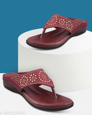 HUNYZA New looking woman and Girls Fashion Stylish Unique design brown ladies women sandal Casual Daily wear for comfortable ladies and salippre