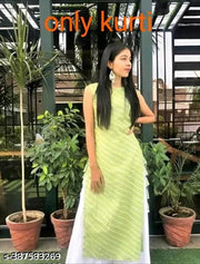 Green lahariya only kurti