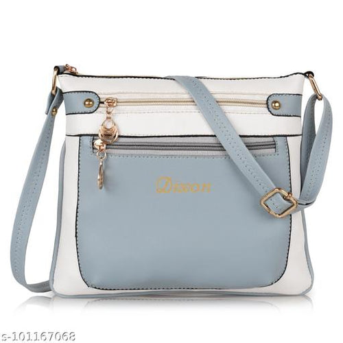 Dixon Dixon DIXON Synthetic Vegan Leather Stylish fancy Fashionable Satchel Shoulder Crossbody Daytrip Slingbag For Women
