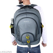 Myron Combo School bag + Lunch Bag Unisex travel Backpack durable and strong Class 5th-10th for School, college, travel and office use Waterproof School Bag  (Grey, 50 L)