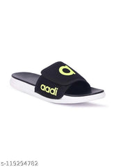 MRJ1710 Men's Black & Green Mesh Daily Casual Slider