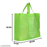 Nc Navarang  Set of 6 Foldable Reusable Bags Smiley Printed Bags
