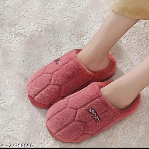 Winter Women House Slippers Faux Fur Fashion Warm Shoes Woman Slip on Flats Female Slides Puffer cozy home furry slippers || Flip flops || Carpet slippers || slippers for women and Girls ||