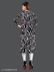 Women Crepe Fabric Printed Straight Kurti, Size -XS, S, M, L, XL, XXL, 2XL, XXXL, 3XL, 4XL, 5XL ( New Arrival New Design Fashionable Kurti )