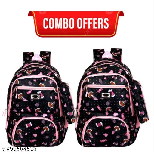 Waterproof Backpack Bag School/College/Office & Travels Use Pack of 2 Piece