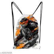 Printed Dori Bag Drawstring Backpack Small Bag Gym Bag tution bag Gift Bag for Everyday Use