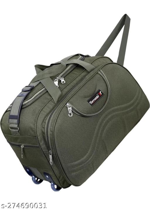 55 L Strolley Duffel Bag - 55 L DUFFLE BAGS HEAVY PREMIUM QUALITY TRAVEL LUGGAGE MEN WOMEN TRAVELLING AIR -- Regular Capacity