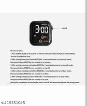 New Trending Square Digital Watch Black Color For Girls Series of 9 Girls & Kid.