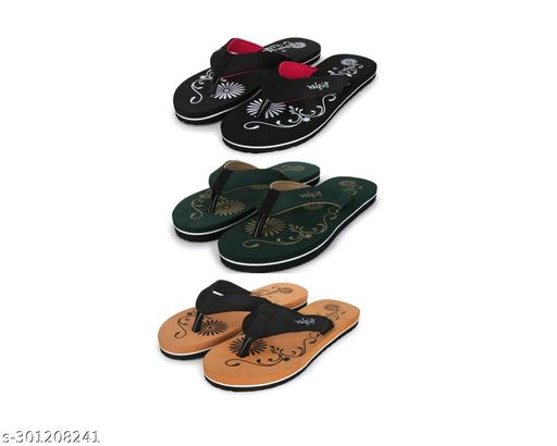 Pack of 3 Doctor Recommended Comfortable Flipflop/slipper for Women/Girls