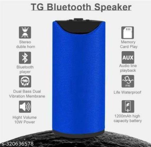 Bluetooth Speaker Portable Wireless Speaker TG-113 Bluetooth Speaker (Blue Color)