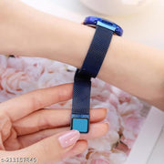 Luxury Studded Color New Mesh Magnet Buckle Starry sky Quartz Sparkling Magnetic Strap Magnet watch Girls and Women.