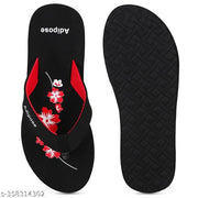 Women's Comfortable Trending Stylish Slippers And Flipflop Slippers Flip Flops Set of 2 combo