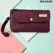 WILDAUK  Casual, Formal, Party Maroon Clutch