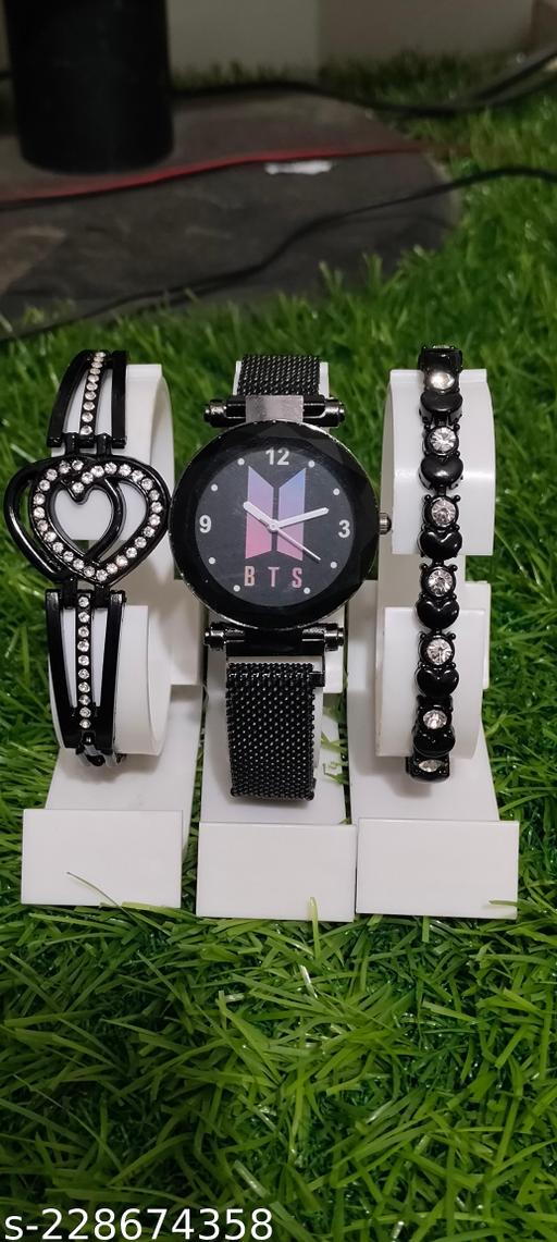 BTS black Watch Bracellet 3 Combo