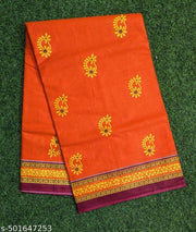 Pure Cotton Printed Nauvari Saree