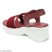 Kajmi Fashion Casual Attractive Desigen wedges Hil Fansy Solid Comfortable Sole For Womens & Girls