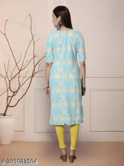 Polyster/Crepe fabric-Kurti For Women