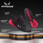 Men's Bersache Lightweight Casual Shoes with High-Quality Soles | Comfortable Shoes for Sneakers, Walking,  Training, and Daily Wear (Black)
