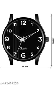 Black Case Designers Wrist Watches For Boy And Men Analog Watch - For Boys New Designers Stylish Dial Rubbers Strap Analog Wrist Watches For Boy And Men