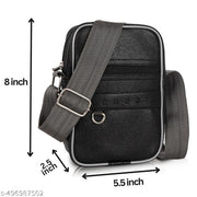 men leather sling bag side bag shoulder bag for men