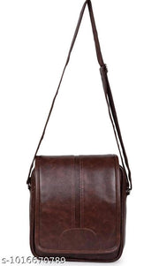 Stylish Unisex PU Leather Small Shoulder Bag | Chest Slinger bag | Crossbody Bag| Side Bag Men | Mini Leather Slings | Corporate Gift Item | Passport Sling Bag for Men