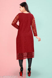 Zig-Zag Printed Kurti For Women On Lowest Price