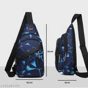 Travel Waterproof Nylon Phone Pouch Male Solid Color Crossbody Chest Bag Men | Shoulder Bag | Chest Bags | Casual | Outdoor | Passport | Mobile Daypack (Multicolor)