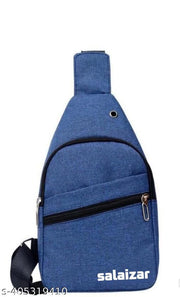 N.V.G STORE Crossbody Shoulder Backpack/Chest Sling Bag/One Strap/One Side/Earphone -hole With Anti-theft OEM Logo Sling Bag For Travel/ Office /Business/Messenger Purpose (NAVI BLUE )