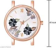 Best Quality Festive Season Flower Designer Round Dial Attractive Leather Belt Women Watches Combo Pack of 2 Watches combo for women stylish girl watches combo pack of 2 analog watches combo wrist watches combo watches for girls stylish watches Set