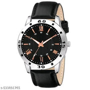Yolako Black Copper Romen Leather Analog Boy and Men Watch