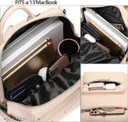 MomsyStore Women Leather Backpacks For Daily Travel Daypacks