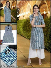 Polyster/Crepe fabric-Fancy Designer Low price Kurti