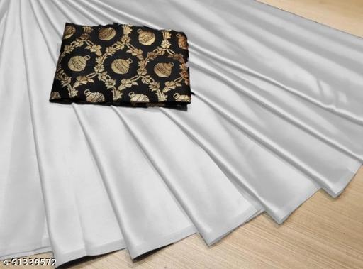 LOWEST PRICE SATIN SILK SAREE WITH JACQUARD BLOUSE