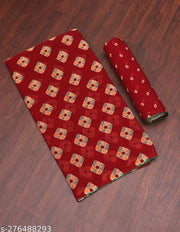 Printed Block Saree, bandhani saree ,georgette saree, Printed saree, synthetic saree, saree , Maroon Saree