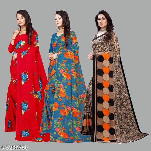 Kanooda Prints Printed Georgette Saree