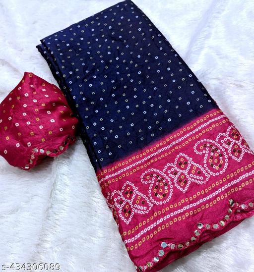 TRENDY NEW moss bandhani SAREE