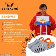 Bersache Comfortable Stylish fashionable Clogs For Men (Grey)