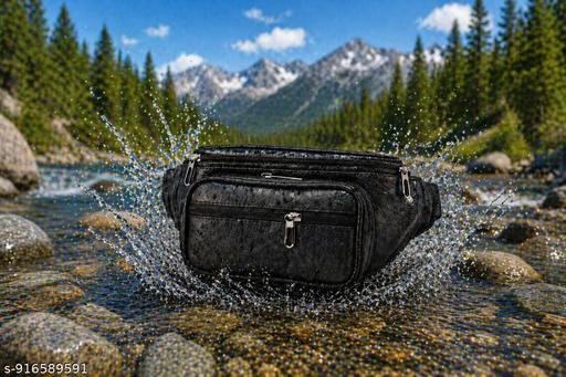 Latest Men Women Leather Waist Pack Travel Bags For Moneyy| Belt| Cards |Mobile| Documents| Kit| Books and Bills Dairy Pouch Cross Side Bag For Men Women .With Belt Stylish Small Luggage Accessories Bag I Waist Bags I Fanny pack.
