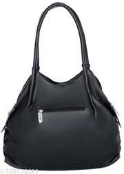 Women Black Shoulder Bag latest trendy handbags for girls daily use shoulder bag for women pu leather ladies bag