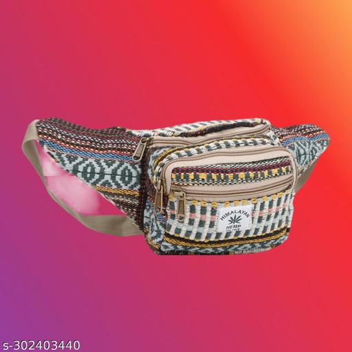 KRYSTAL Boho Unisex Fanny Pack with Adjustable Strap Crossbody Waist Pack for Men Women (Multicolour) Pack of 1