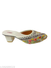 heel Embroidery Half multi jutis for women