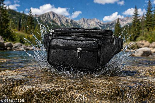 Latest Men Women Leather Waist Pack Travel Bags For Moneyy| Belt| Cards |Mobile| Documents| Kit| Books and Bills Dairy Pouch Cross Side Bag For Men Women .With Belt Stylish Small Luggage Accessories Bag I Waist Bags I Fanny pack.