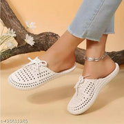 Formic Women's Trendy Flexible Rubber Sandal Slippers | Comfortable Lace-Up Daily Wear Flat Sliders for Girls