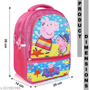 Lightweight Kids School Backpack 15L Cartoon Printed Bag for Boys & Girls | Cute Travel Backpack Bag for Children 3-5 Years Ideal for Preschool Nursery to 1st School Bag