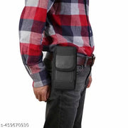 Mobile Pouch for Men, Mobile Bag Waist Pouch Belt Mobile Pouch Phone Case Mobile Belt Pouches for Xiaomi Redmi Samsung iPhone(6.8'' Black)