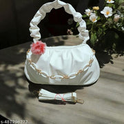 "Stylish Pink Handbag for Women with Chain Strap | Designer Ladies Purse | Shoulder Bag for Girls | Trendy Faux Leather Handbag for Office, Party, Daily Use | Spacious Fashion Accessories Bag"