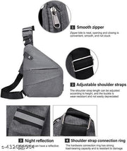 VIYARO Personal Bag Fashion Anti-thief Slim Sling Side Bag Crossbody Backpack for Outdoor Crossbody Chest Bag Anti-Theft Cross Body Bag Over Shoulder Backpack