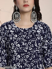 Polyster/Crepe fabric-Kurti For Women